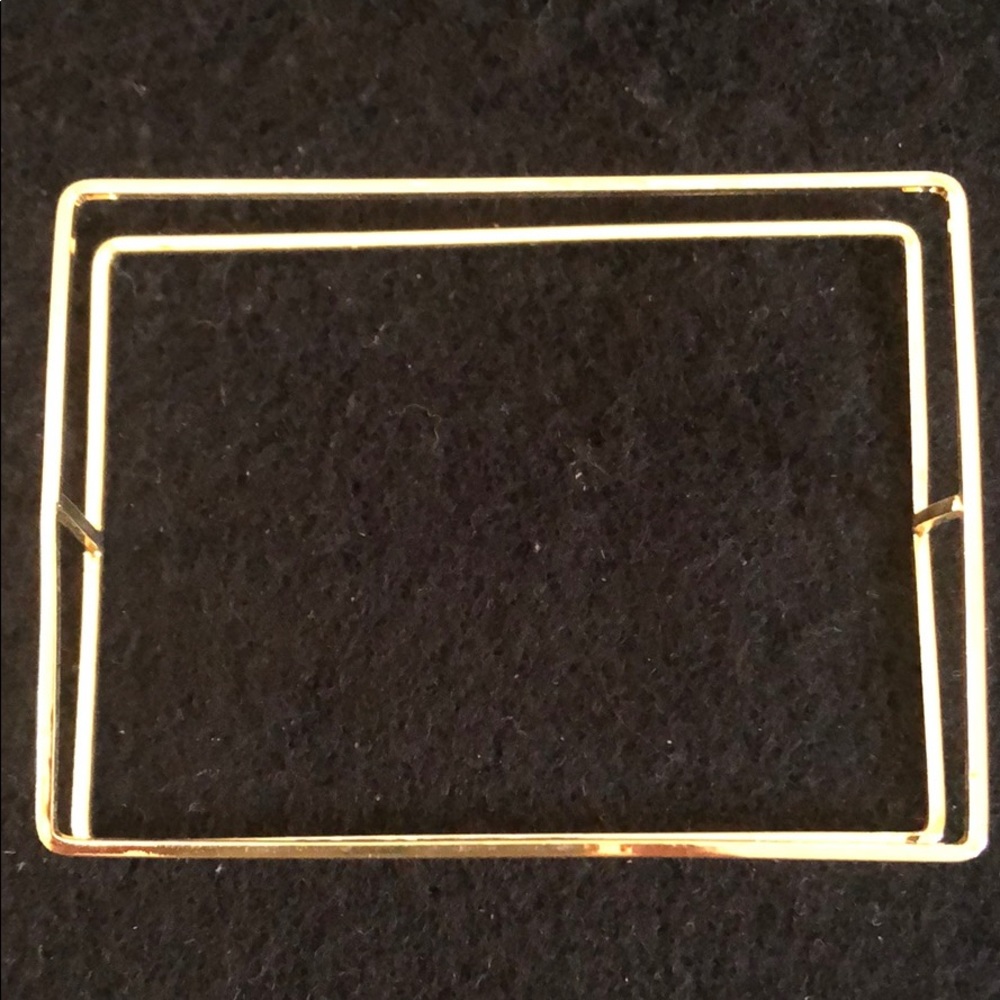 Gold square bracelet